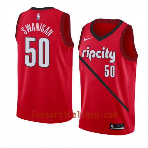 Portland Trail Blazers Trikot Caleb Swanigan 50 2018-19 Nike Rot Swingman - Herren Portland Trail Blazers Trikot Caleb Swanigan 50 2018-19 Nike Rot Swingman - Herren